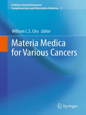 cover image of Materia Medica for Various Cancers